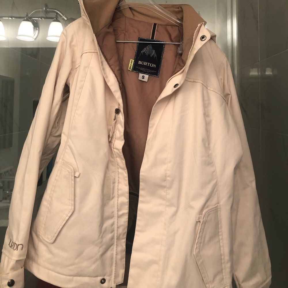 Burton Jet Set Ivory Hooded Snowboard Jacket